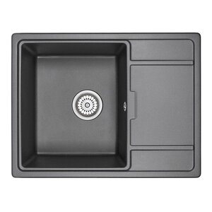 Изображение товара Кухонная мойка Granula GR-6503 6503sv черная из нержавеющей стали