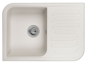 Изображение товара Кухонная мойка Granula GR-7001 7001wh белая, нержавейка, 69.5 см, угловая вставка
