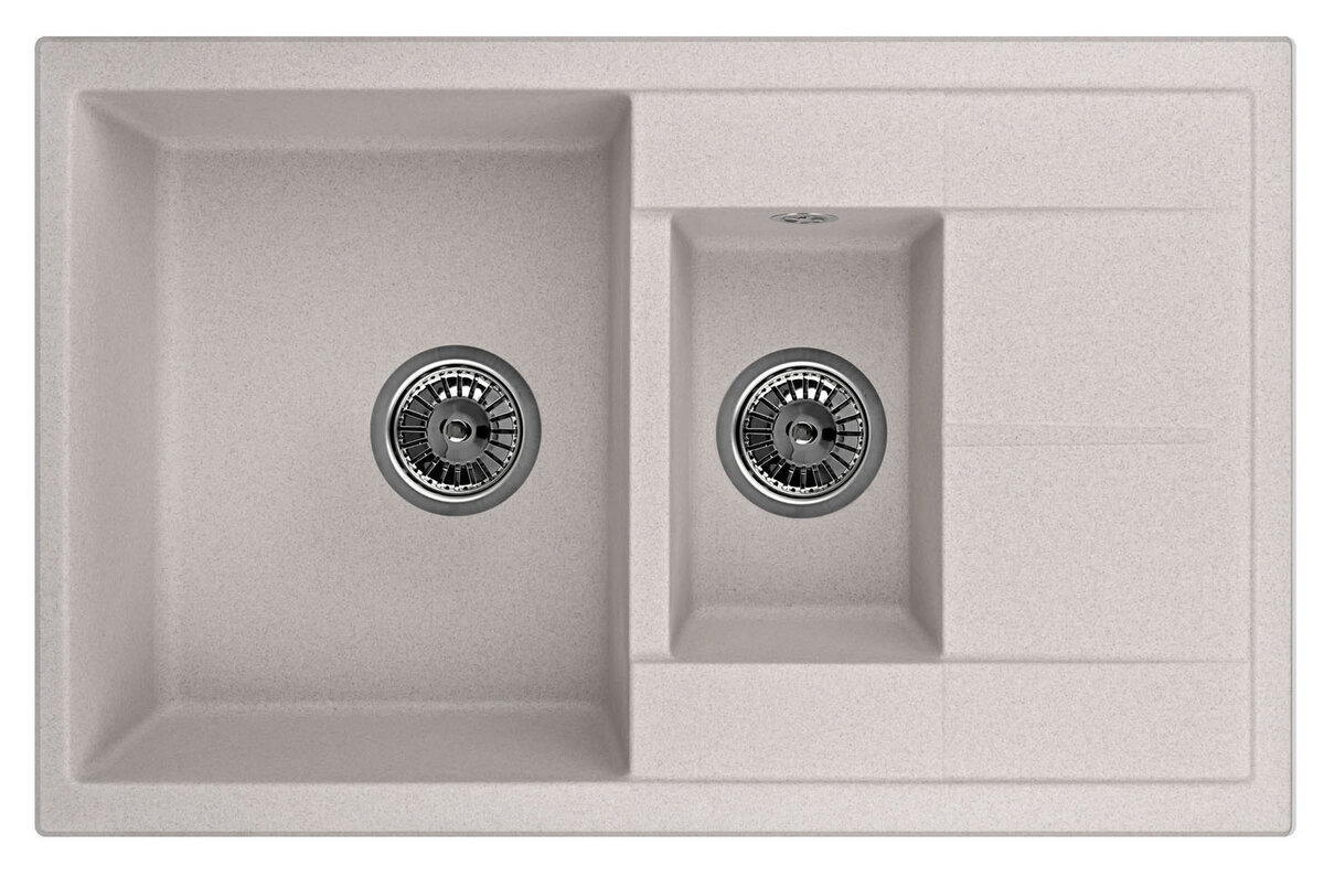 Изображение товара Кухонная мойка Granula GR-7802 двухчашевая с крылом