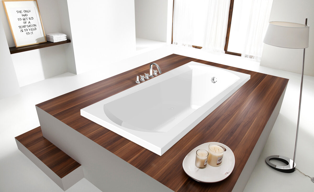 Изображение товара Акриловая ванна C-Bath Clio CBQ003003 140 х 70 см, белая