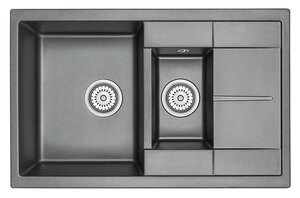 Изображение товара Кухонная мойка Granula GR-7802 7802sv, шварц