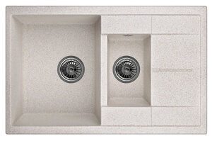 Изображение товара Кухонная мойка Granula GR-7802 7802pr из нержавеющей стали с двумя чашами и крылом