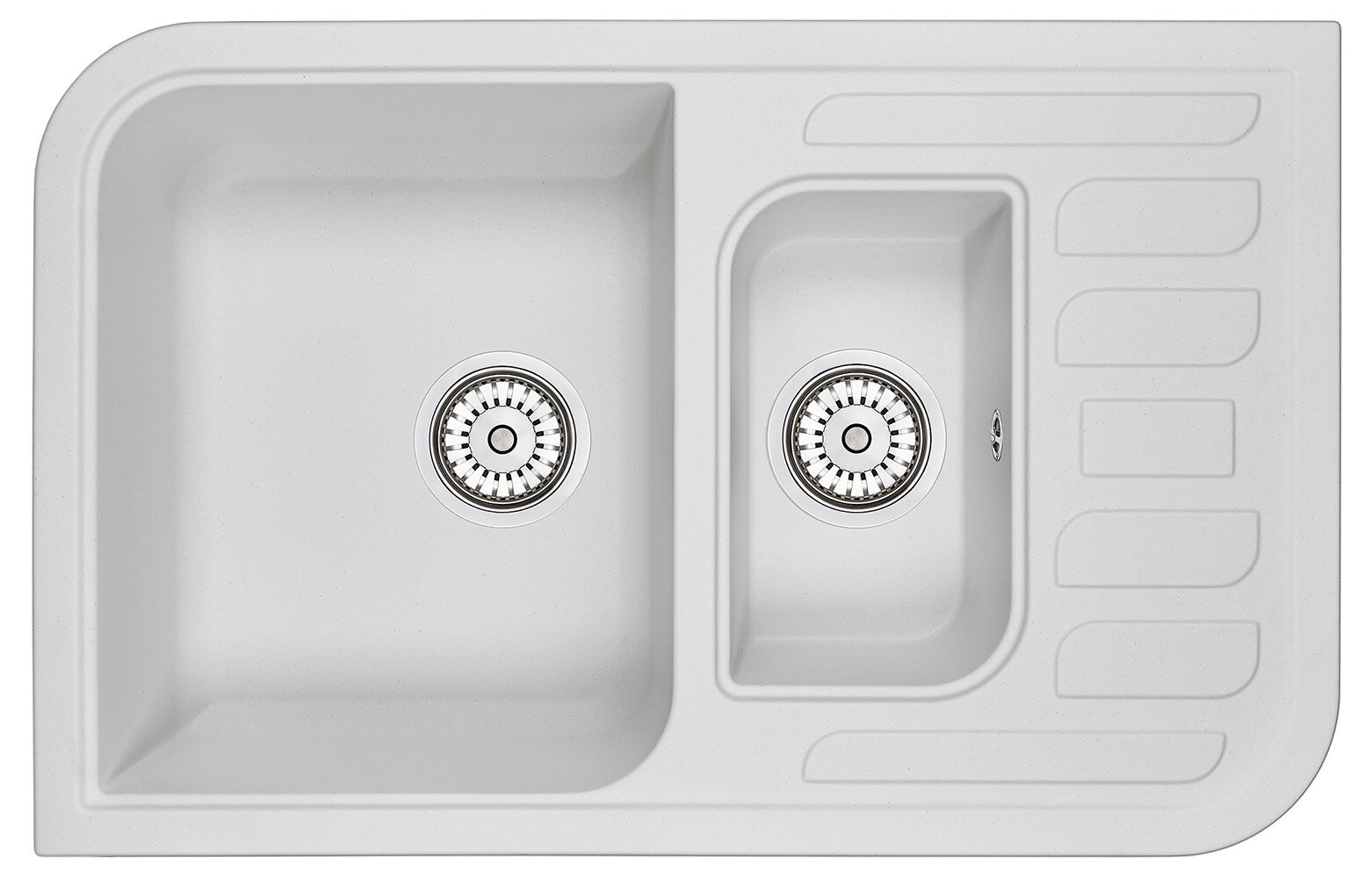Изображение товара Кухонная мойка Granula GR-7803 7803wh, арктик Изображение товара Кухонная мойка Granula GR-7803 7803wh, арктик