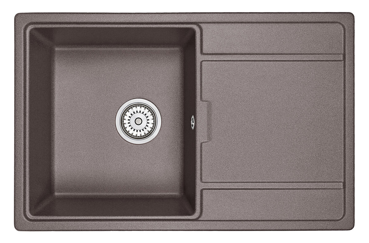 Изображение товара Кухонная мойка Granula GR-7804 эспрессо угловая нержавеющая сталь 50 см