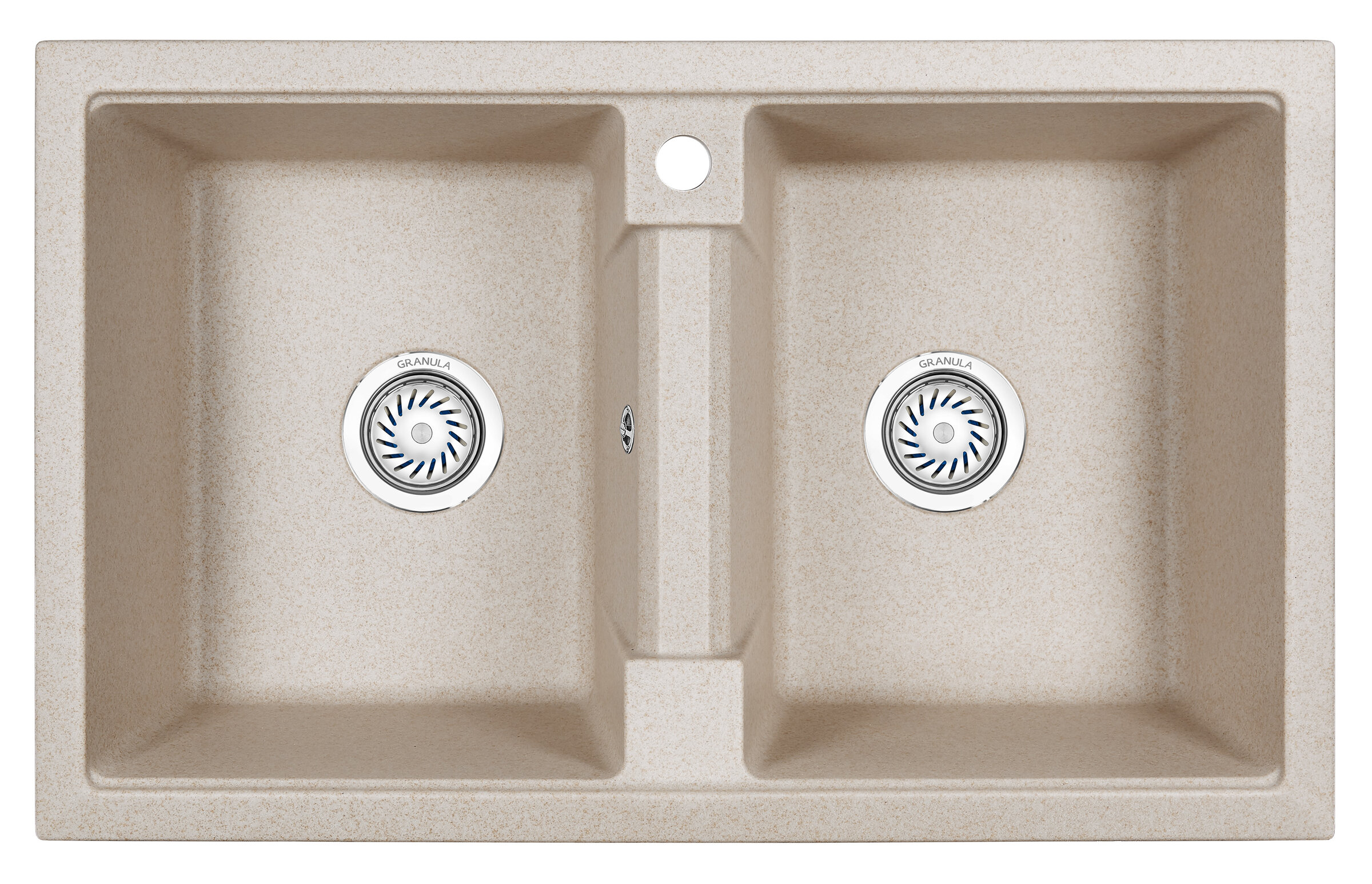 Изображение товара Кухонная мойка Granula GR-8101, бежевый, с двумя раковинами