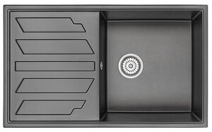 Изображение товара Кухонная мойка Granula GR-8601 8601bl черный нержавеющая сталь