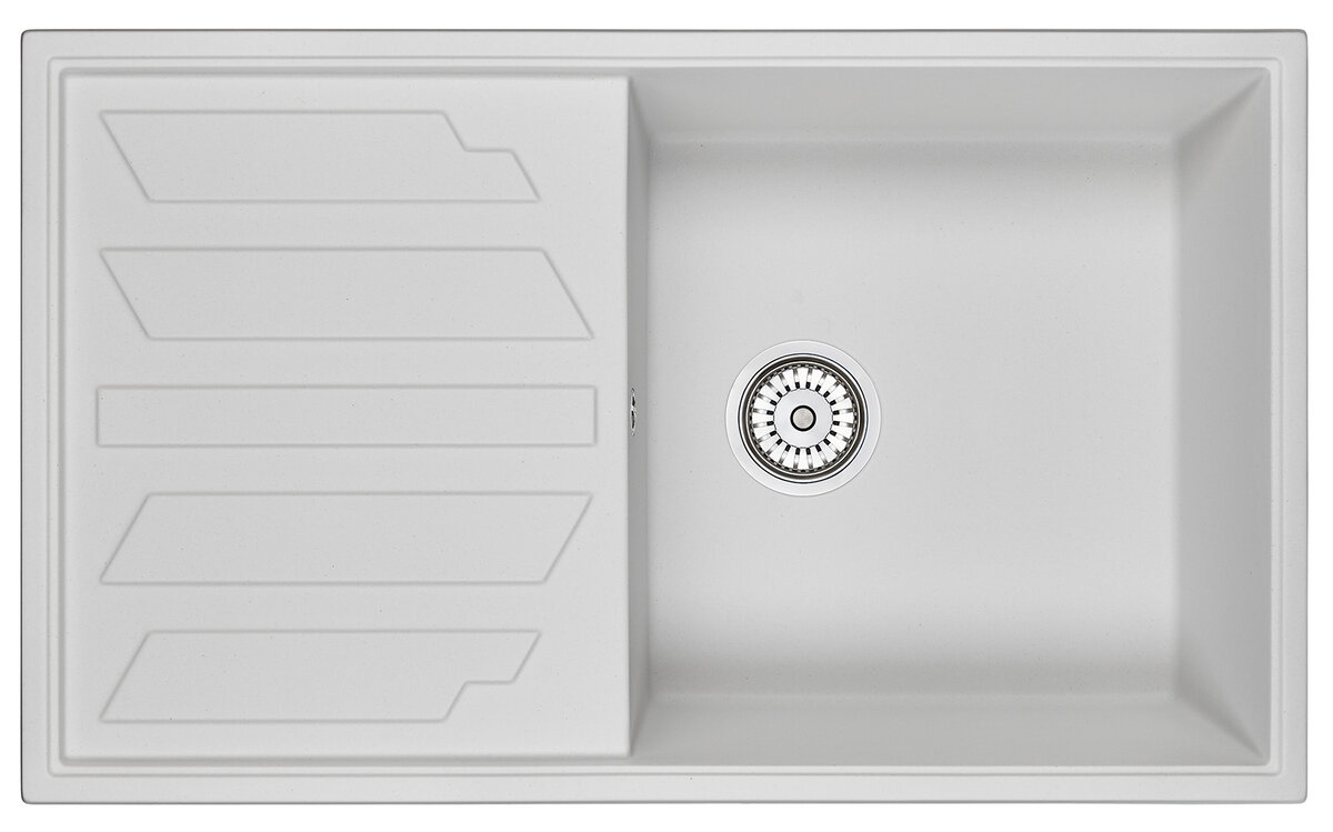 Изображение товара Кухонная мойка Granula GR-8601 8601wh арктик из нержавеющей стали