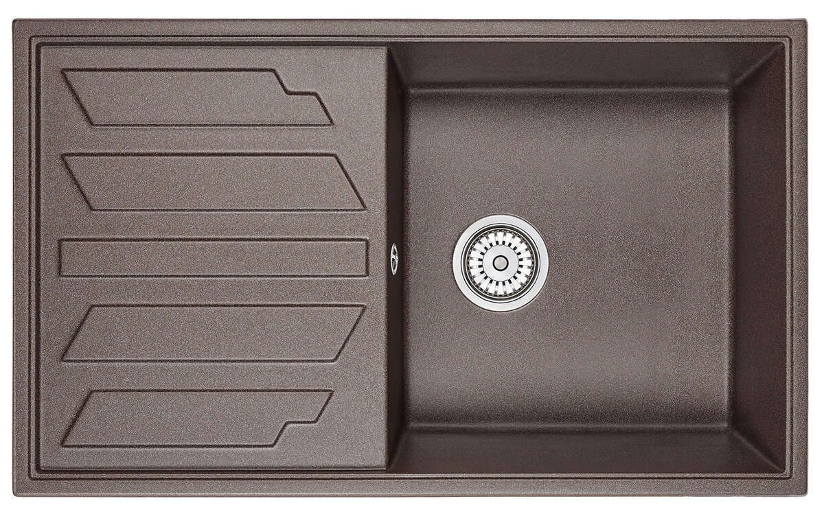 Изображение товара Кухонная мойка Granula GR-8601 8601es эспрессо стильный дизайн 86 см