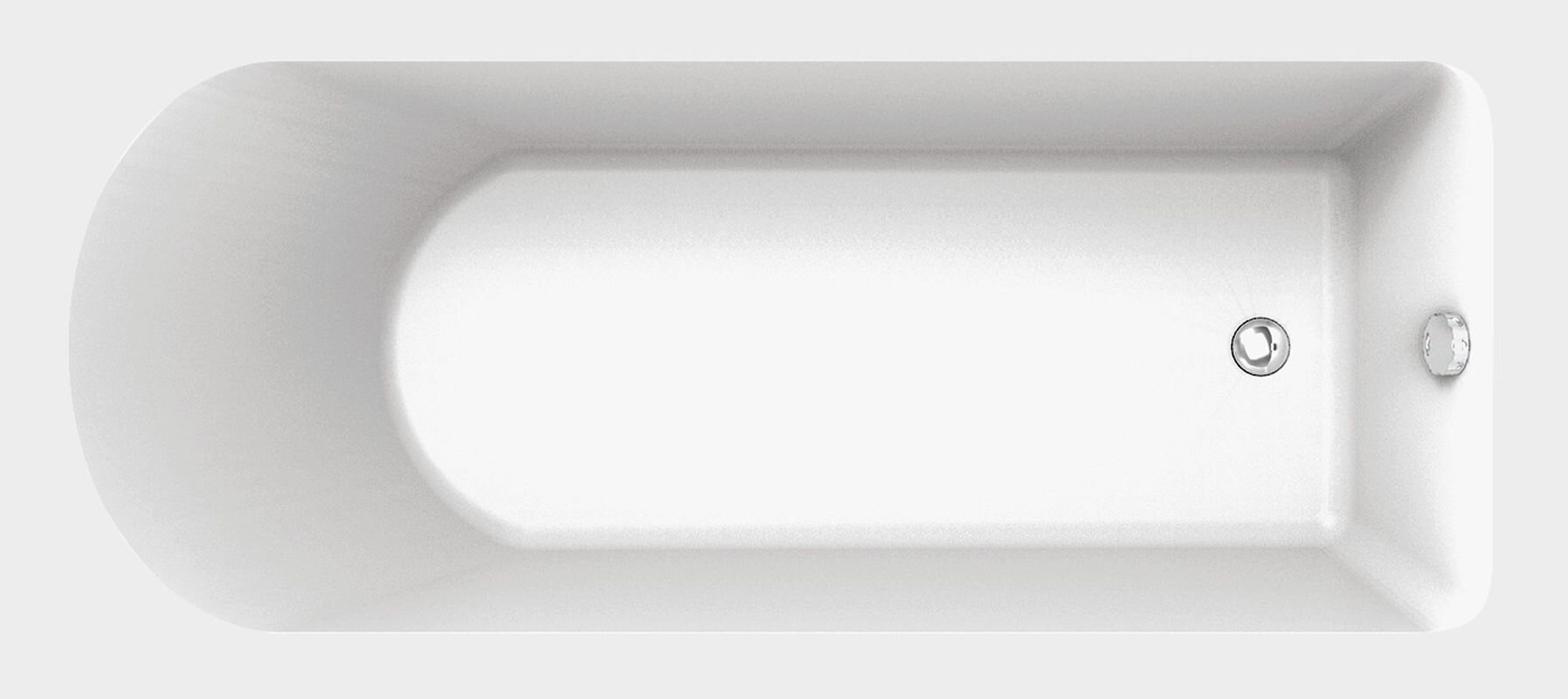 Изображение товара Акриловая ванна C-Bath Rea CBQ002003 170x70 см белая для ванной
