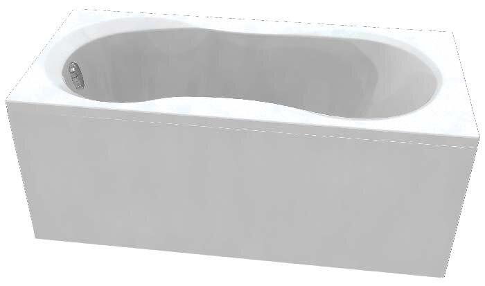 Изображение товара Акриловая ванна C-Bath Salus CBQ006001 120 х 70 см, белая