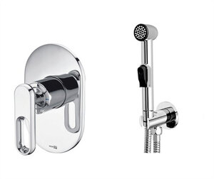 Изображение товара Гигиенический душ WasserKRAFT, A111857, со смесителем, хром