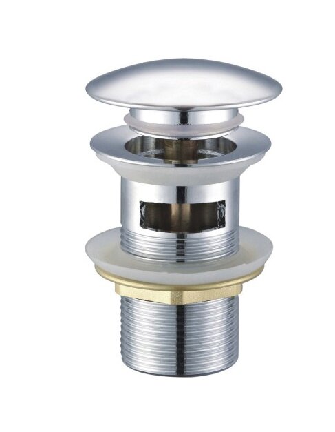 Изображение товара Донный клапан Clever Vela 96255 система Quick-Clac1-1/4", с переливом, хром