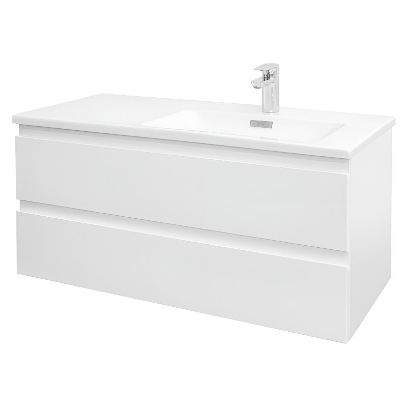 Изображение товара Тумба под раковину Jacob Delafon Madeleine EB2055-J51, 100 см, матовая белая, правая