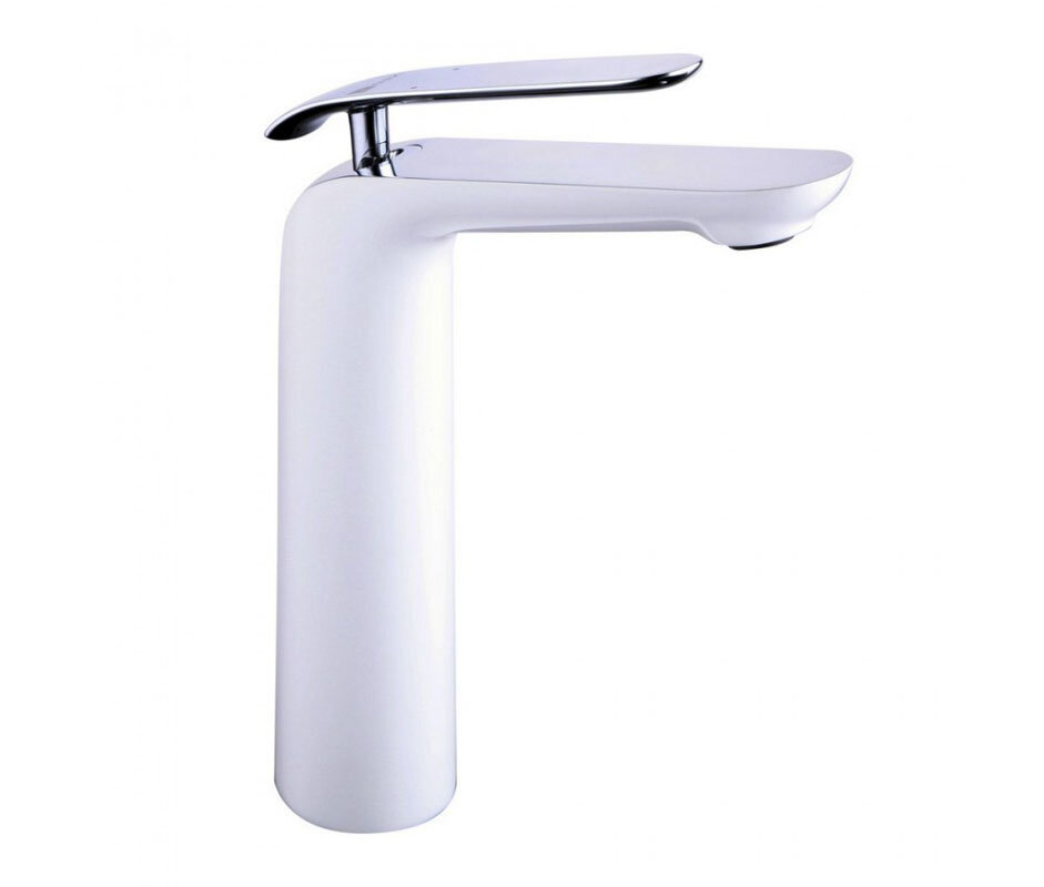 Изображение товара Смеситель Lemark Melange LM4909CW для раковины белый хром профессиональный дизайн