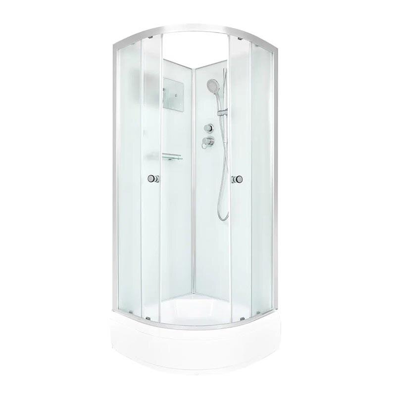 Изображение товара Душевая кабина Dto D 271 100x100 см без крыши с поддоном 27 см, закаленное стекло