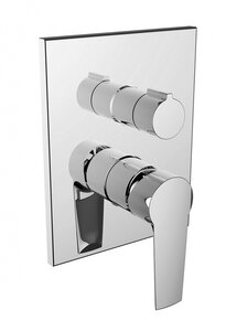 Изображение товара Смеситель (внешняя часть) Clever Agora Elegance 61227 для ванны и душа, керамический дивертер, 2 выхода, ec2, хром