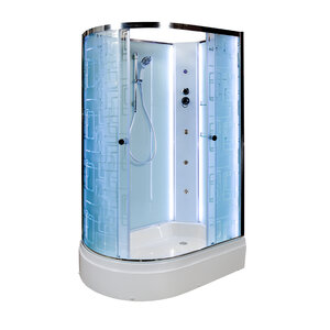 Изображение товара Душевая кабина Dto Em EM2712 L/R N LED гм 120 x 80 см, без крыши, с Led подсветкой, с гидромассажем