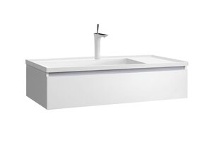 Изображение товара Тумба под раковину Belux Фаворит 4810924263186, 120 см подвесная, белый глянцевый