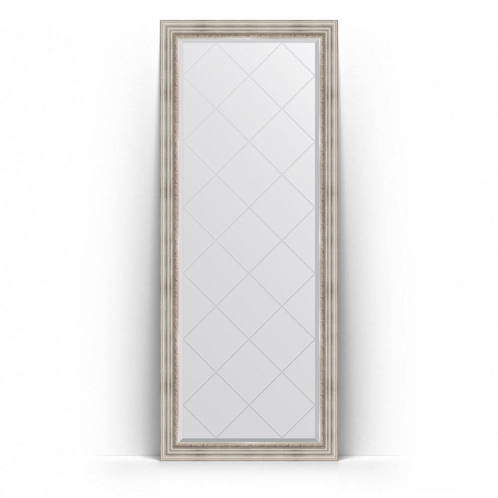 Изображение товара Зеркало с гравировкой в багетной раме Evoform Exclusive-G Floor BY 6318, 81 x 201 см, римское серебро Изображение товара Зеркало с гравировкой в багетной раме Evoform Exclusive-G Floor BY 6318, 81 x 201 см, римское серебро