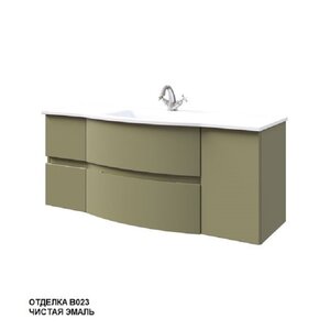 Изображение товара Тумба под раковину Caprigo Integra 130 с раковиной оливковая