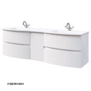 Изображение товара Тумба под раковину Caprigo Integra 170 INT170.1L/R, цвет B231 белый