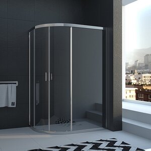 Изображение товара Душевой уголок Veconi Rovigo RV-03, 120 x 80 см, профиль хром, стекла прозрачные