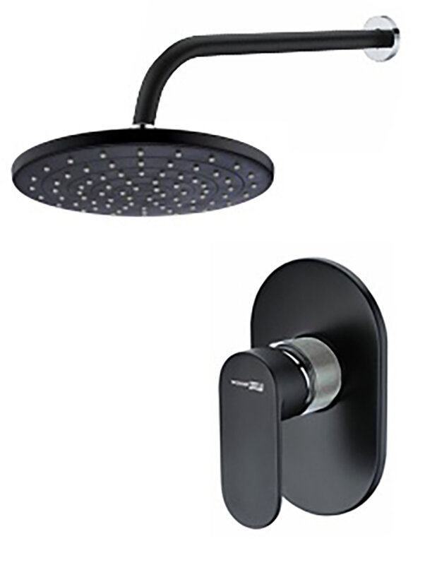 Изображение товара Современная душевая система WasserKRAFT A12777 с скрытым монтажем и крупной насадкой