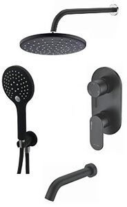 Изображение товара Душевая система WasserKRAFT A177471 с скрытым монтажом черный матовый