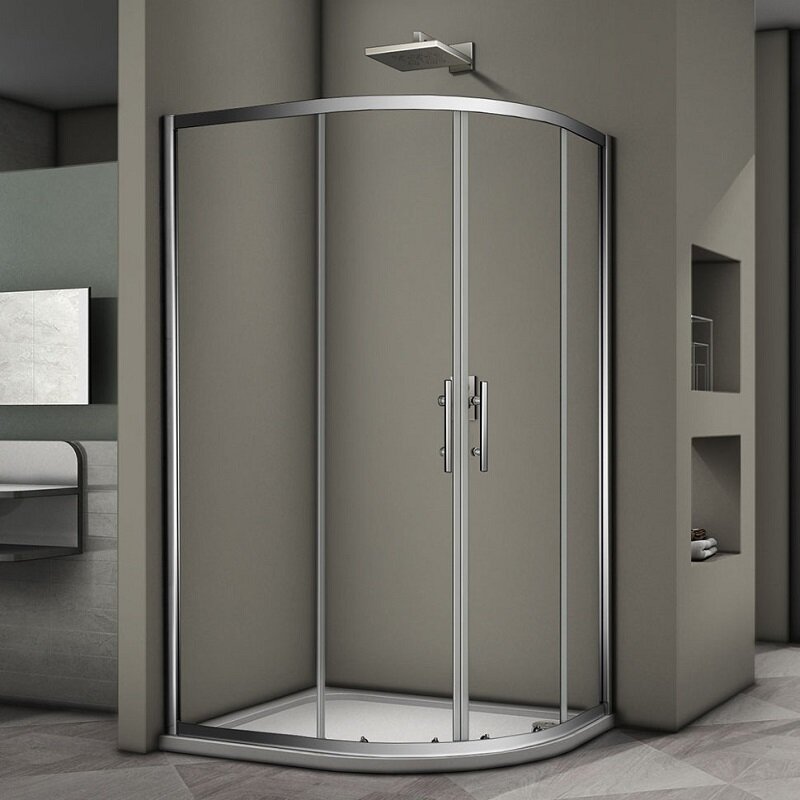 Изображение товара Душевой уголок Veconi Rovigo RV-08 120x90 см асимметричный с раздвижными дверями