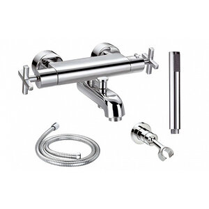 Изображение товара Смеситель Clever Morea 97012 термостатический для ванны и душа с душевым гарнитуром, хром