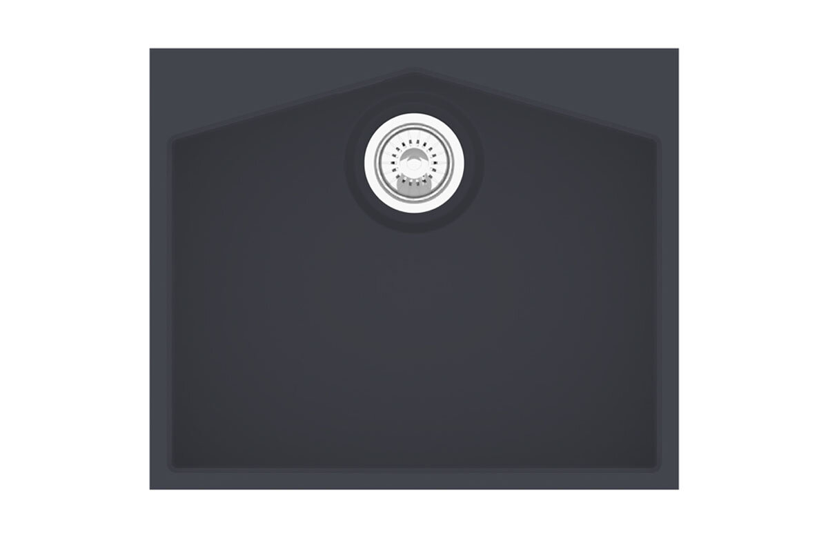 Изображение товара Кухонная мойка KitKraken Ocean K-600.7024 Graphite симметричная пятиугольная