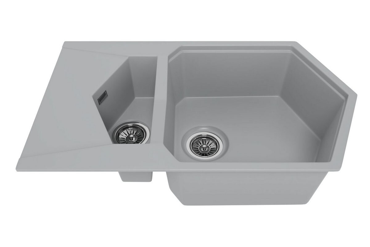 Изображение товара Кухонная мойка KitKraken Pond K-850M.7032 серого цвета