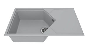 Изображение товара Кухонная мойка KitKraken Sea Grey K-850.7032 с пятиугольной формой и матовой поверхностью