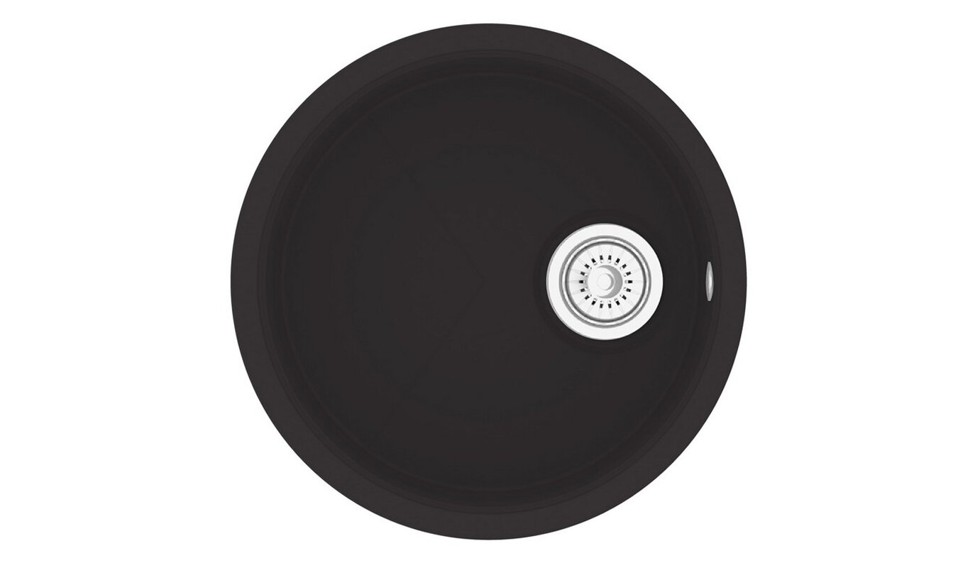 Изображение товара Мойка кухонная KitKraken Spring C-510.9004 черный матовый 51 см, двухкамерная
