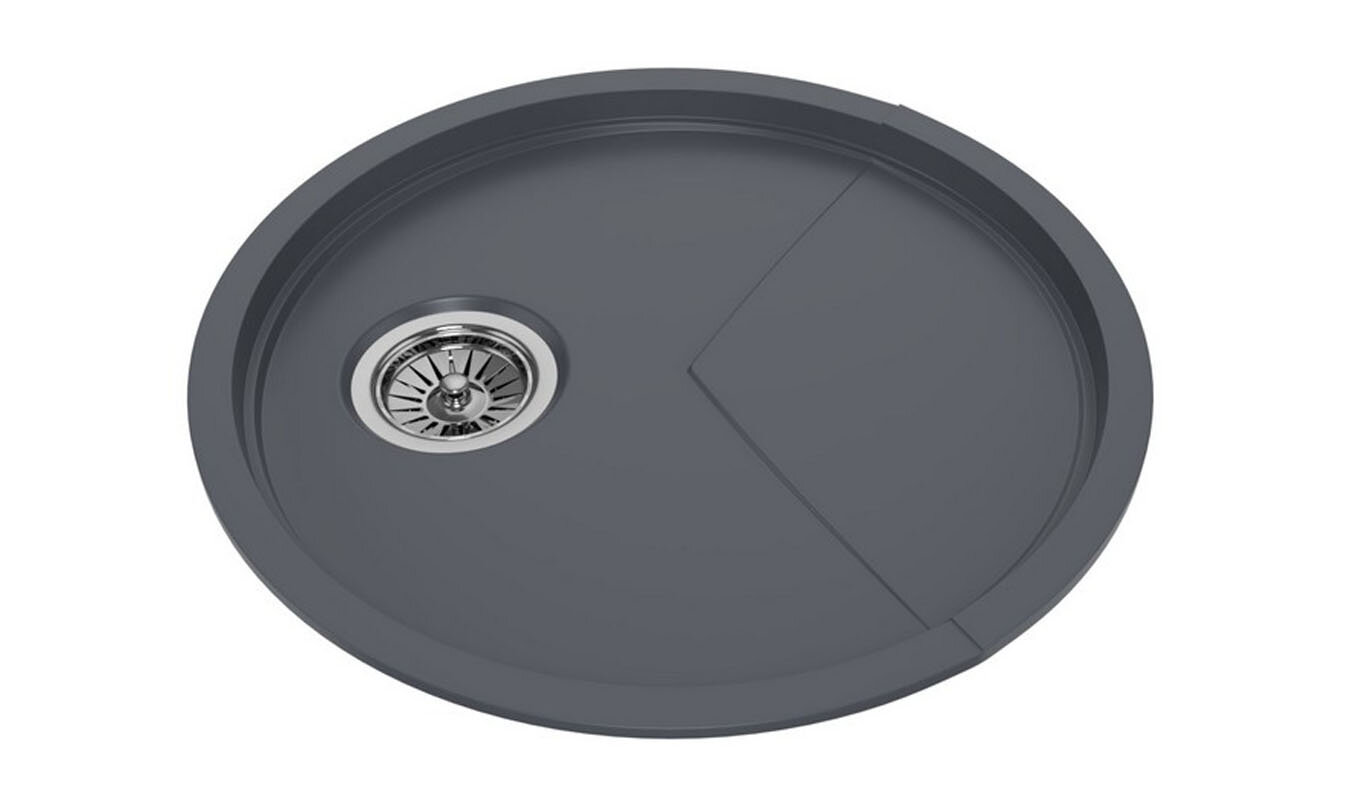 Изображение товара Мойка KitKraken Spring C-510.7024 Graphite, плоская чаша 3.5 см
