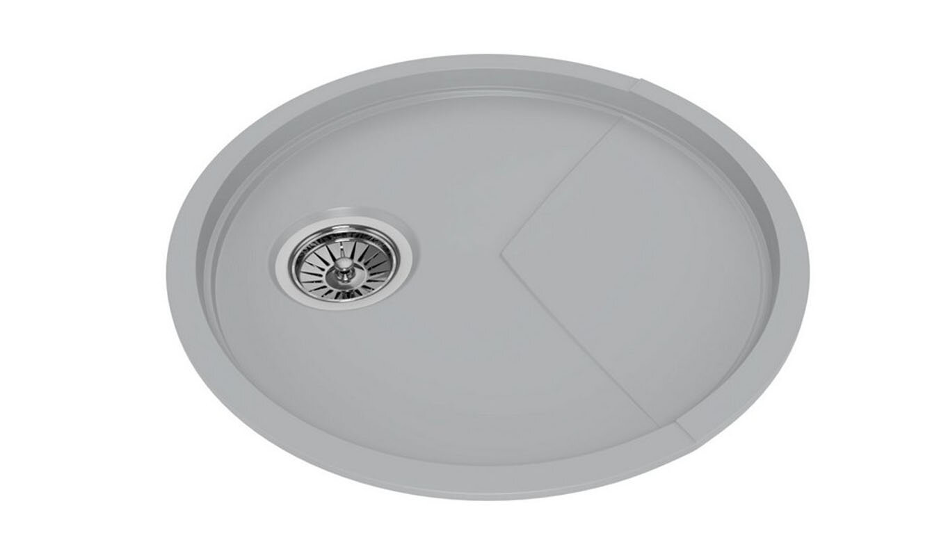 Изображение товара Кухонная мойка KitKraken Spring C-510.7032 Grey из Alumarin с угловой установкой Изображение товара Кухонная мойка KitKraken Spring C-510.7032 Grey из Alumarin с угловой установкой