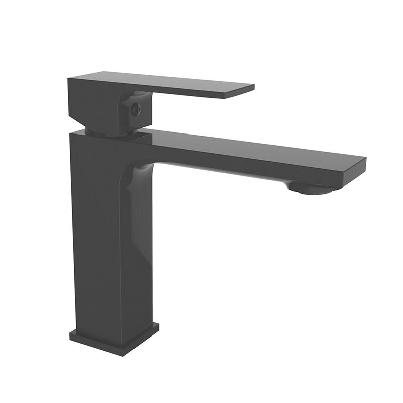 Изображение товара Смеситель для раковины Clever Saona Slim 61176 черный матовый, короткий излив