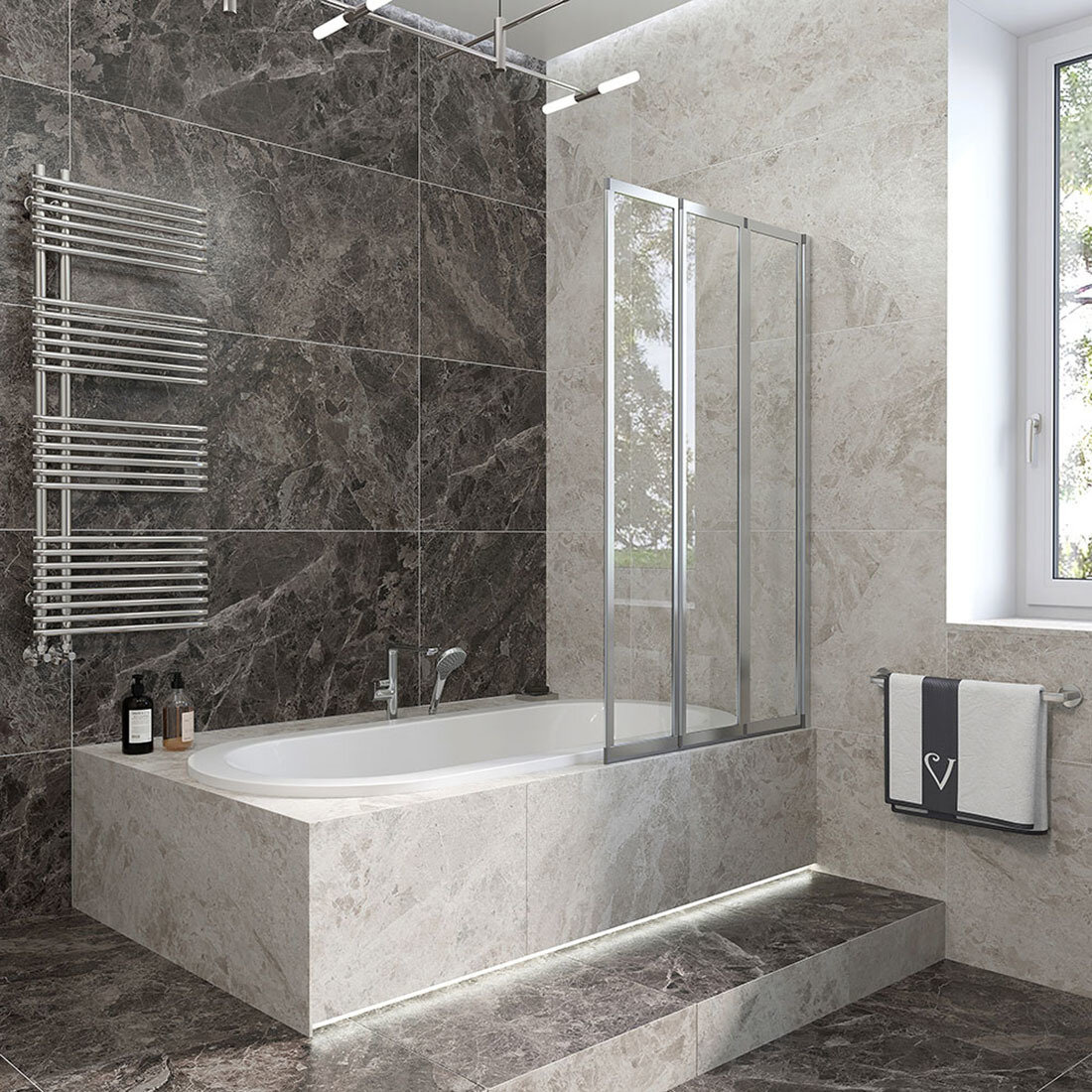 Изображение товара Шторка на ванну Veconi Palau PL-73L/R, 90 x 150 см, профиль хром, стекло прозрачное Изображение товара Шторка на ванну Veconi Palau PL-73L/R, 90 x 150 см, профиль хром, стекло прозрачное