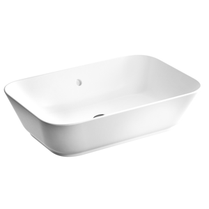 Изображение товара Накладная раковина Vitra Geo белого цвета с переливом для ванной и кухни
