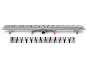 Изображение товара Дренажный канал Veconi MVMedium V450M, 45 см, с решёткой из нержавеющей стали