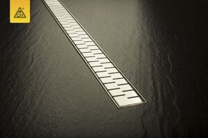 Изображение товара Дренажный канал Veconi MVN Medium V750MN, 75 см, с решёткой из нержавеющей стали