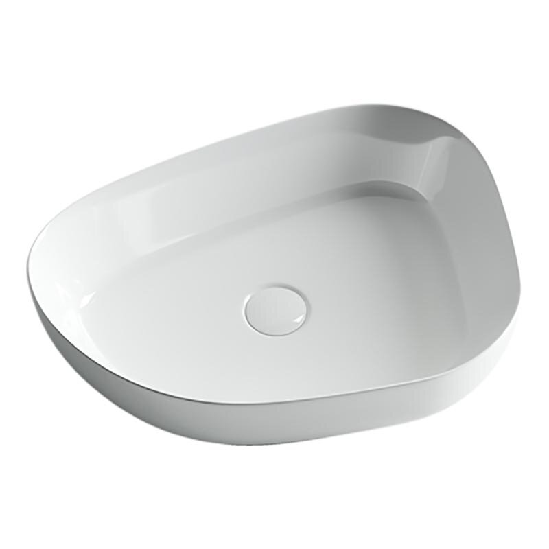 Изображение товара Раковина Ceramicanova CN5003 55 x 40 x 14 см, накладная, ассиметричная, без перелива, сантехфарфор Изображение товара Раковина Ceramicanova CN5003 55 x 40 x 14 см, накладная, ассиметричная, без перелива, сантехфарфор