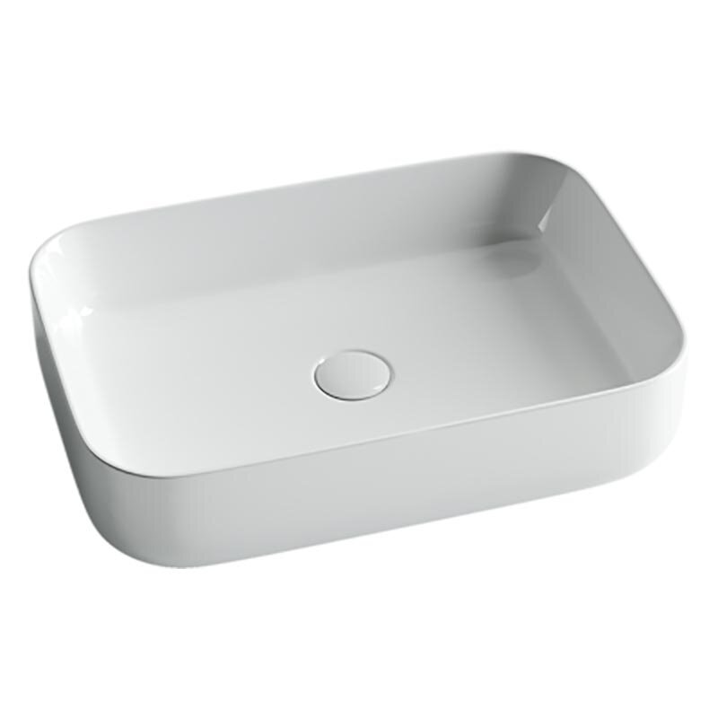 Изображение товара Раковина Ceramicanova CN5004 60x42x14 см прямоугольная накладная из фарфора Италия