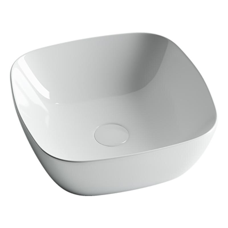 Изображение товара Раковина Ceramicanova CN5006 40 x 40 x 14 см, накладная, квадратная, без перелива, сантехфарфор