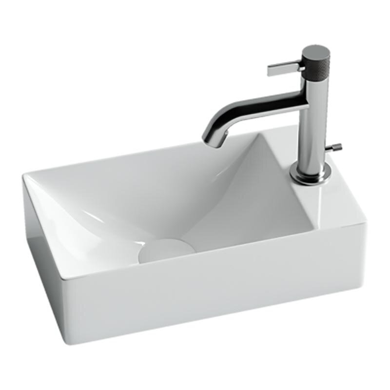 Изображение товара Раковина Ceramicanova CN5007 37.5 x 21.5 x 10 см, накладная, прямоугольная, без перелива, сантехфарфор