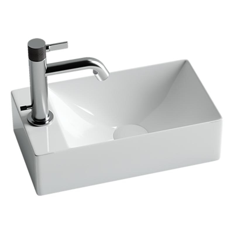 Изображение товара Раковина Ceramicanova CN5008 подвесная прямоугольная 37.5x21.5 см фарфор белая