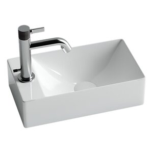 Изображение товара Раковина Ceramicanova CN5008 37.5 x 21.5 x 10 см, подвесная, прямоугольная, без перелива, сантехфарфор