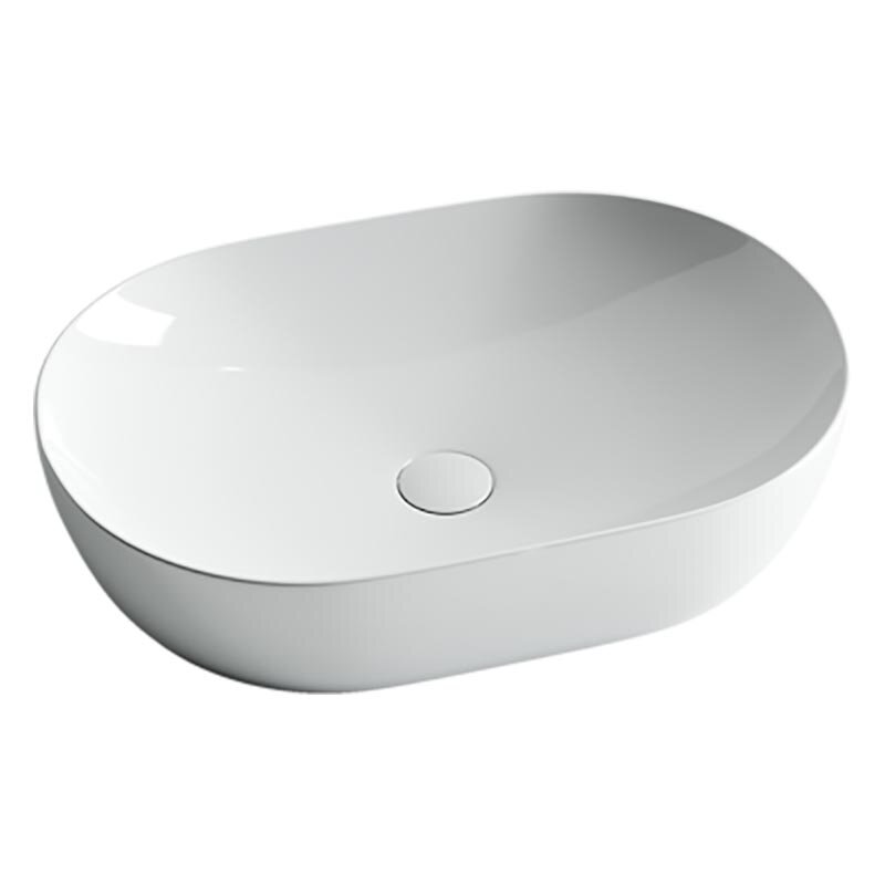 Изображение товара Раковина Ceramicanova CN5009 60 x 41.5 x 13.5 см, накладная, овальная, без перелива, сантехфарфор