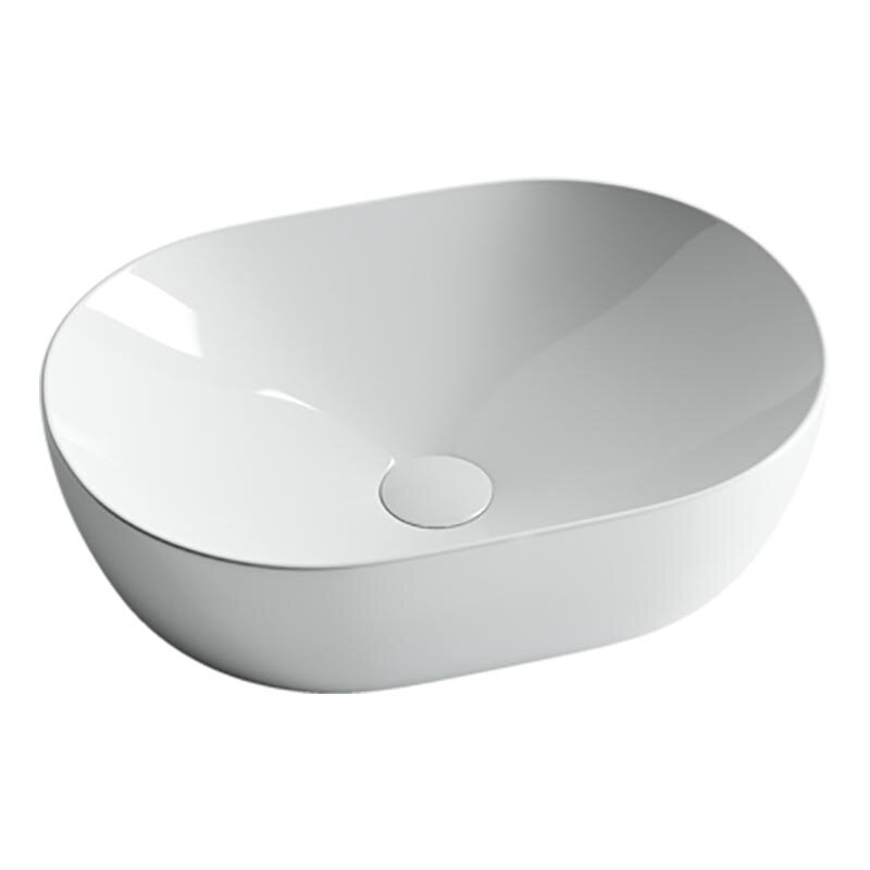 Изображение товара Раковина Ceramica Nova CN5010 овальная накладная без перелива 48x35 см