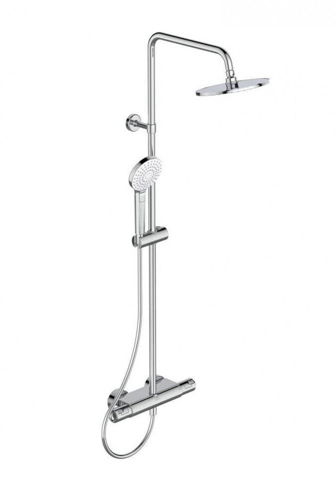 Изображение товара Душевая система Ideal Standard Ceratherm T50 с термостатом и верхним душем Изображение товара Душевая система Ideal Standard Ceratherm T50 с термостатом и верхним душем